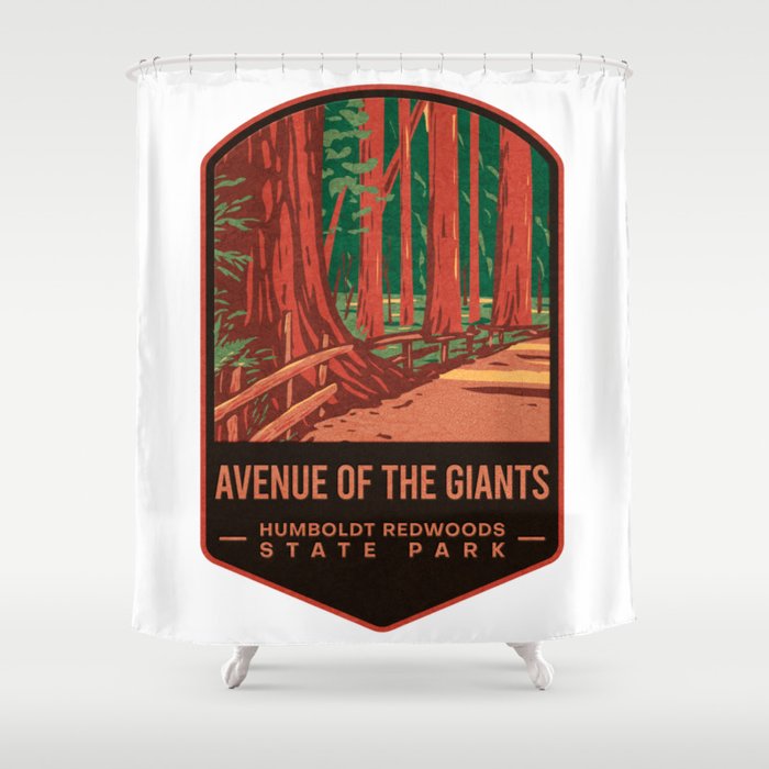 Redwoods State Park Shower Curtain
