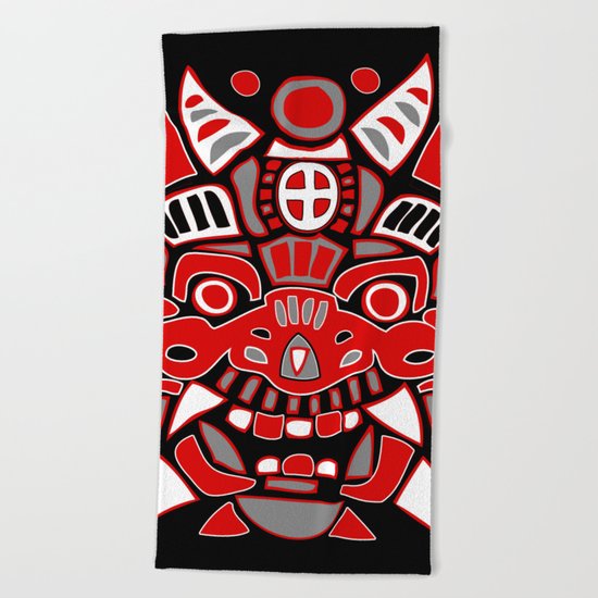 Fantasy Spirit Mask #1 Beach Towel