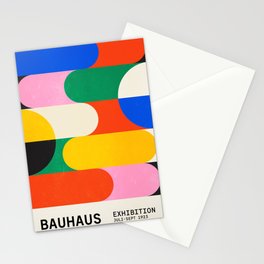 BAUHAUS 03: Exhibition 1923 | Mid Century Series  Stationery Cards | French, 70S, 90S, Museum, Geometric, Bauhaus, Bold, Retro, European, Tiles 