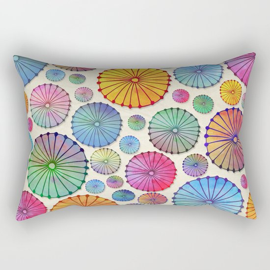 Coctail Umbrellas - Summer Memories Rectangular Pillow