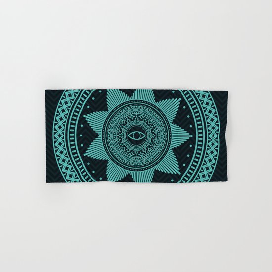Eye of Protection Mandala Hand & Bath Towel