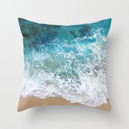 Ocean Waves I Throw Pillow