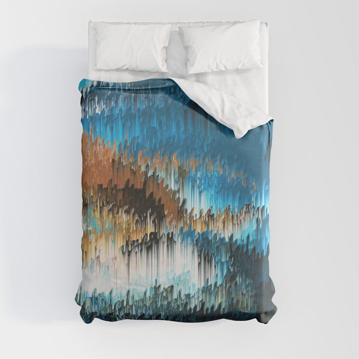 Blue Forest Shades Duvet Cover