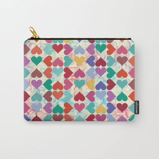 Colorful Love Pattern Carry-All Pouch
