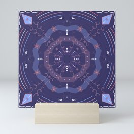 Purple Mandala Art Print Mini Art Print