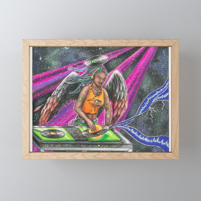 Space Jam Framed Mini Art Print