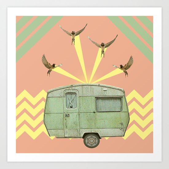 The best way to travel Art Print
