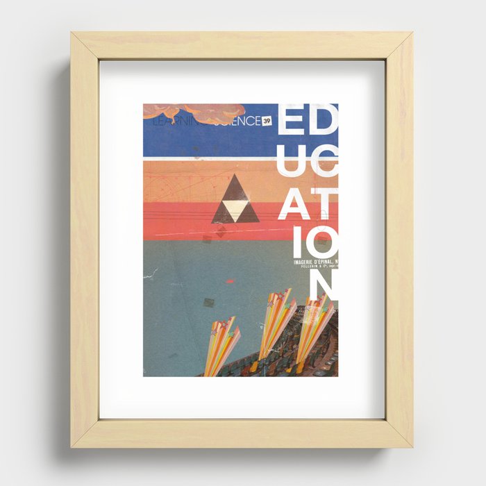 Education - prepare for your mind to be blown Recessed Framed Print