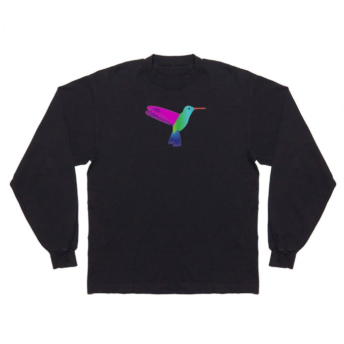 Hummingbird pattern Long Sleeve T Shirt