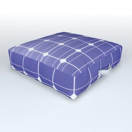 In charge / 3D render of solar panel texture Outdoor Floor Cushion