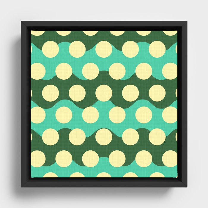 Sea of Dots 634 Framed Canvas