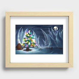 Waiting for Christmas Recessed Framed Print