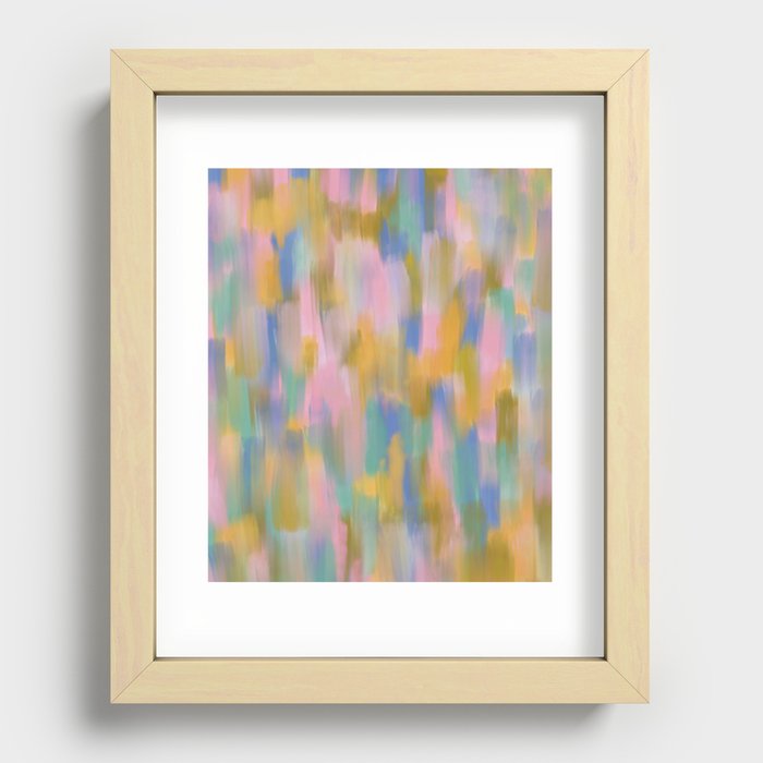 Nostalgia - Abstract Brushstrokes Recessed Framed Print