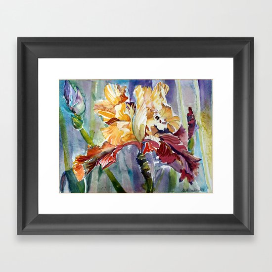 Iris Abstract Framed Art Print