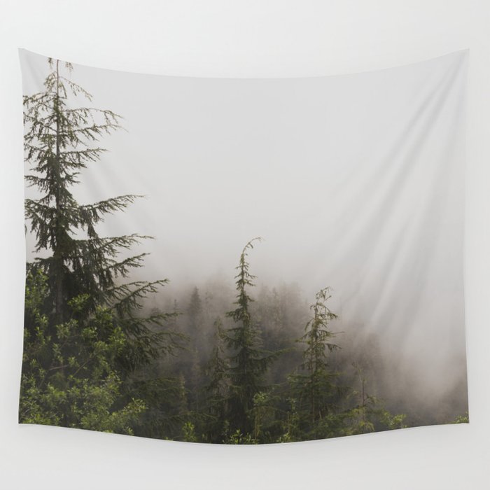 Foggy Forest Wall Tapestry