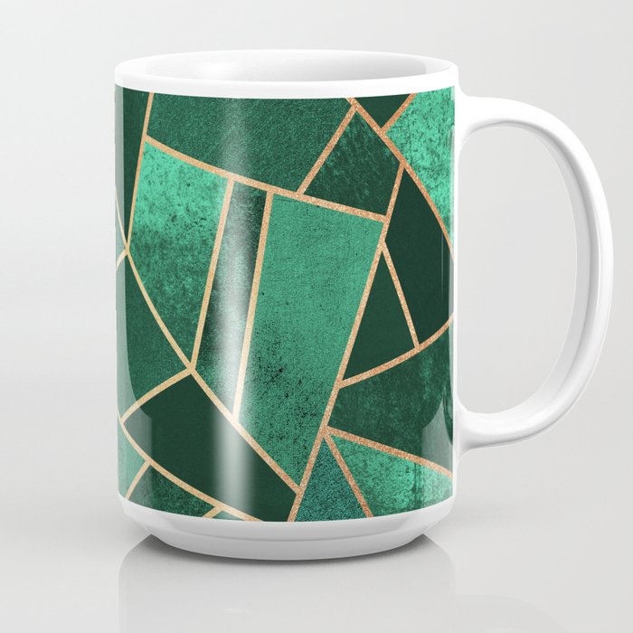 Emerald and Copper Coffee Mug