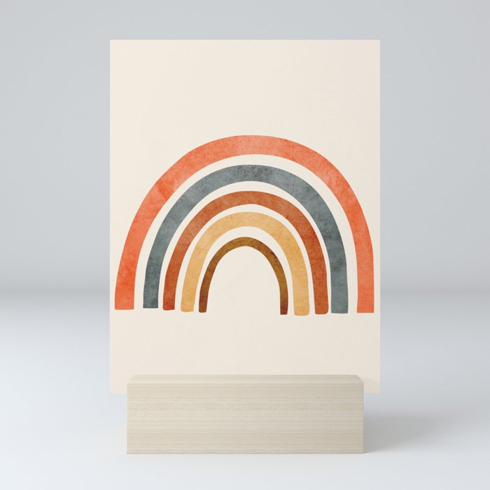 Abstract Rainbow 88 Mini Art Print