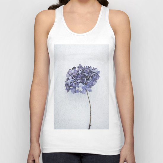 Dried Blue Hydrangea Unisex Tank Top
