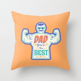 Best father Throw Pillow