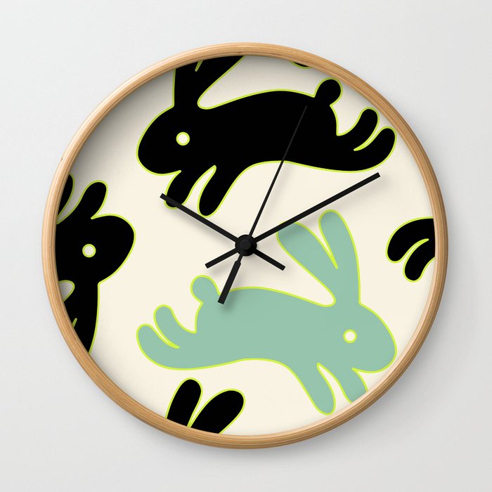Bunny Honey Wall Clock