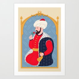 Mehmed II Illustration Art Print