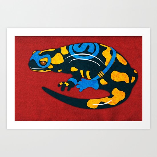 Salamander Art Print
