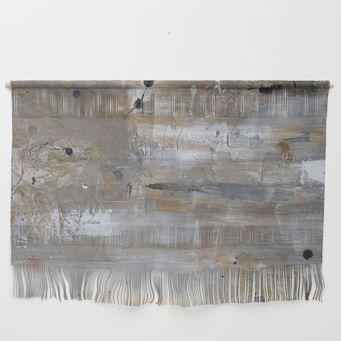 Silver And Gold Abstract Wall Hanging By Melaniab Society6