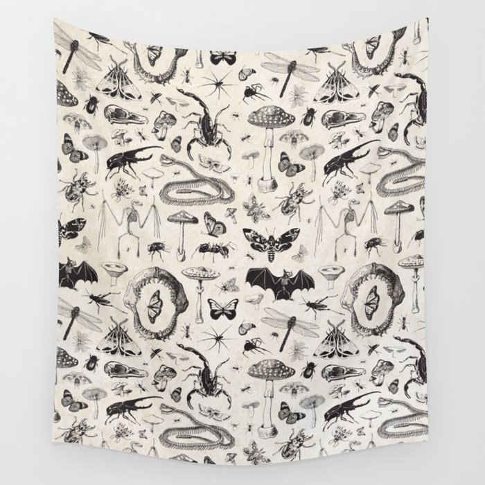 Bones Bugs Botanicals Wall Tapestry by JDR DESIGN Society6