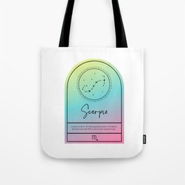 Scorpio Zodiac | Gradient Arch Tote Bag