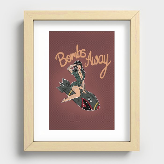 Bombs Away Recessed Framed Print
