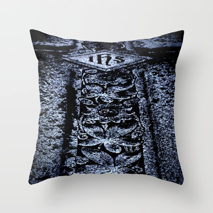 Sturm Gothic into the Darkness Cross Throw Pillow