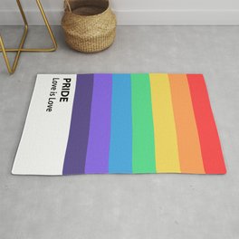 Pride Rainbow Flag Area & Throw Rug