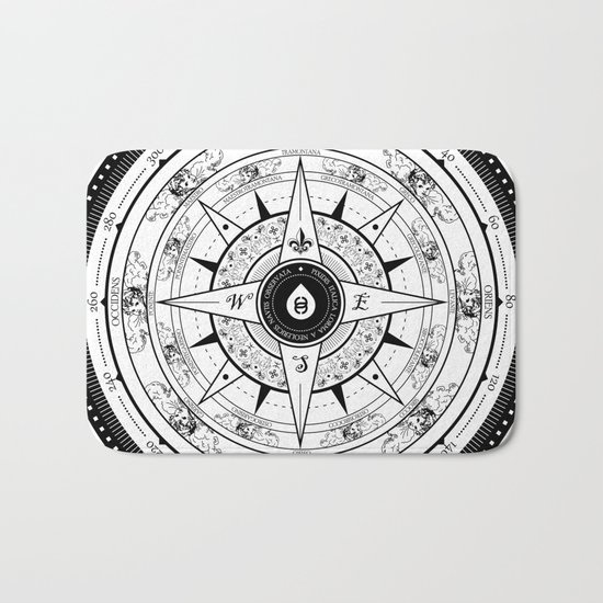 Compass Rose Bath Mat