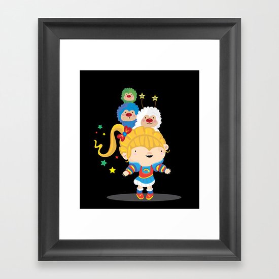 Rainbow bright Framed Art Print