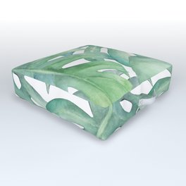 Tropical Jungle Banana Leaves Outdoor Floor Cushion