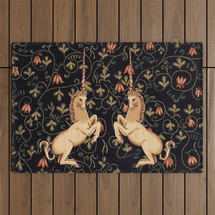 Unicorn tapestry rug clearance