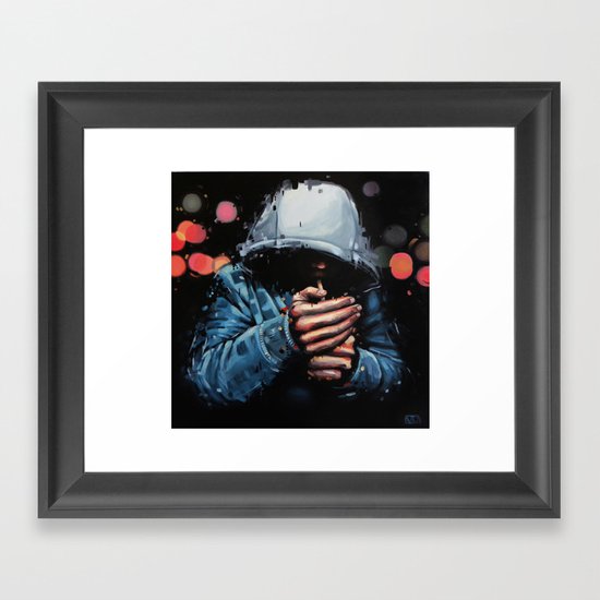 By night Framed Art Print