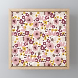 Boho Floral Vibes Framed Mini Art Print