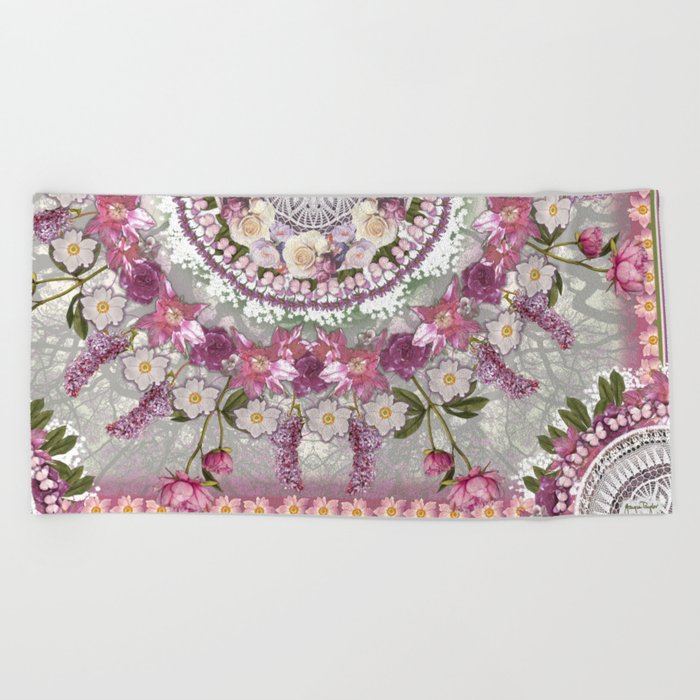 Spring Pinks Beach Towel