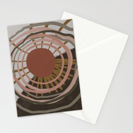 The sunshine abstract acrylic  Stationery Card
