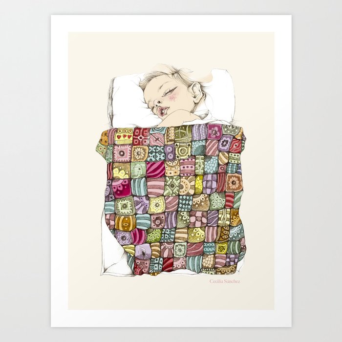 sleeping child Art Print