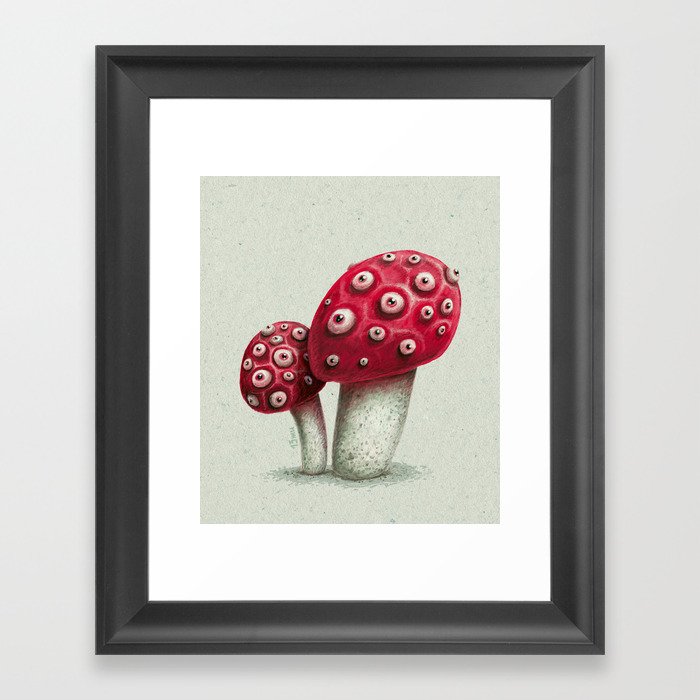 Mushroom Amanita Framed Art Print