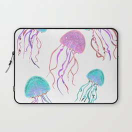 Neon Jelly Fish Dance Party Laptop Sleeve