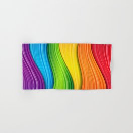 Colorful Rainbow Hand & Bath Towel