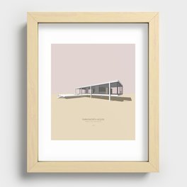 Farnsworth House Mies van der Rohe Recessed Framed Print