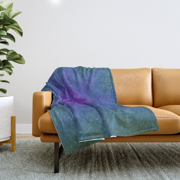 Purple Haze Mandala Throw Blanket