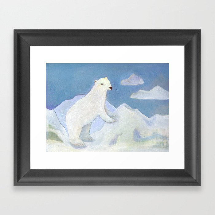 Polar Bear Framed Art Print