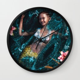 Mermaid Smile Wall Clock