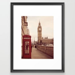 London Booth Framed Art Print