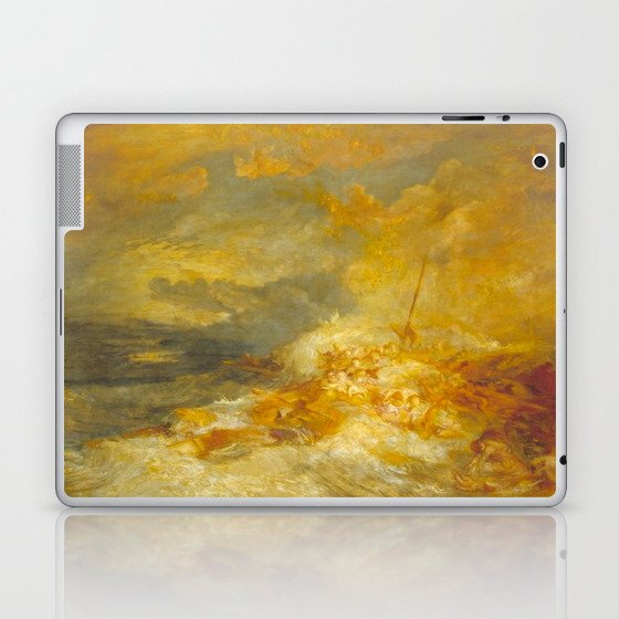 Joseph Mallord William Turner A Disaster at Sea Laptop & iPad Skin